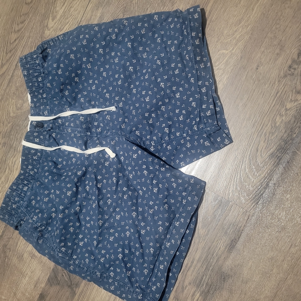 Dockers Men's Anchor Chino Shorts Navy Blue - Elastic Waist - Size Large